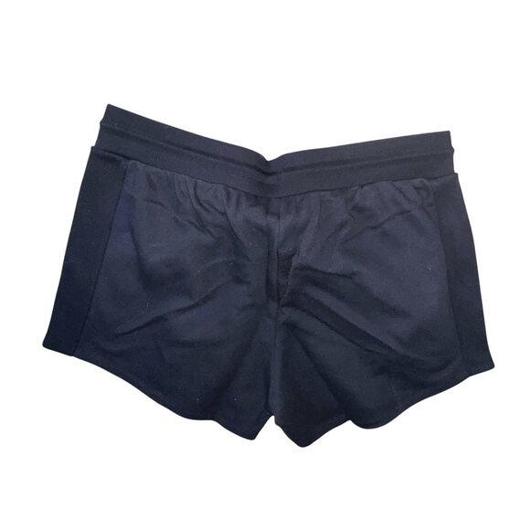 Champion Womens Reverse Weave Drawstring Ribbed Side Sweat Shorts Sz 2XL Black - Picture 7 of 9